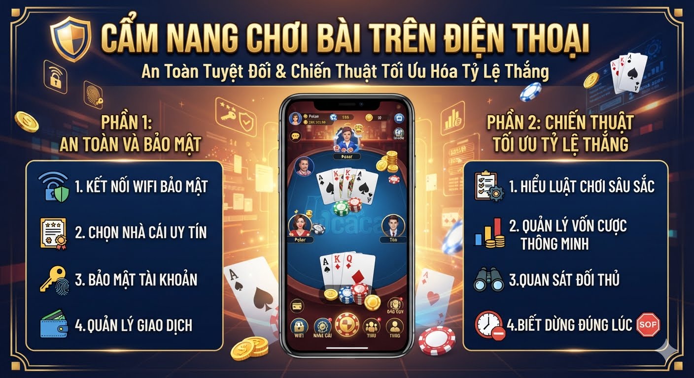 chơi bài trên điện thoại