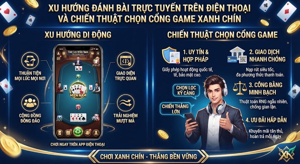 đánh bài trực tuyến trên điện thoại